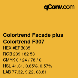 カラーコード: Colortrend Facade plus - Colortrend F307 | qconv.com