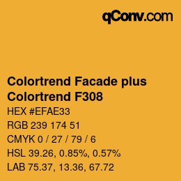 Farbcode: Colortrend Facade plus - Colortrend F308 | qconv.com
