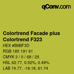 Farbcode: Colortrend Facade plus - Colortrend F323 | qconv.com