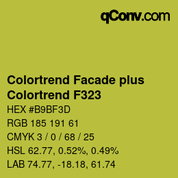 Color code: Colortrend Facade plus - Colortrend F323 | qconv.com