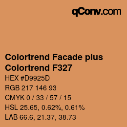 Code couleur: Colortrend Facade plus - Colortrend F327 | qconv.com