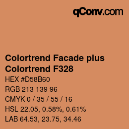Farbcode: Colortrend Facade plus - Colortrend F328 | qconv.com