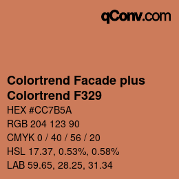 カラーコード: Colortrend Facade plus - Colortrend F329 | qconv.com