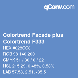 Código de color: Colortrend Facade plus - Colortrend F333 | qconv.com