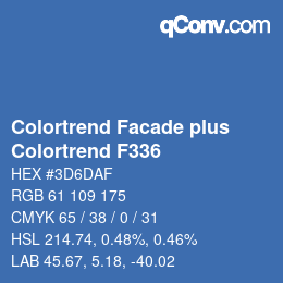 Farbcode: Colortrend Facade plus - Colortrend F336 | qconv.com
