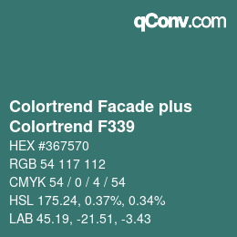 Farbcode: Colortrend Facade plus - Colortrend F339 | qconv.com