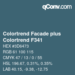 Farbcode: Colortrend Facade plus - Colortrend F341 | qconv.com