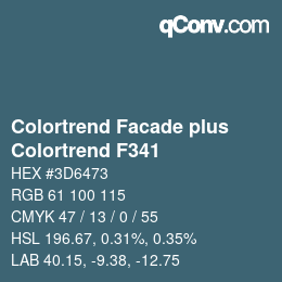 Color code: Colortrend Facade plus - Colortrend F341 | qconv.com