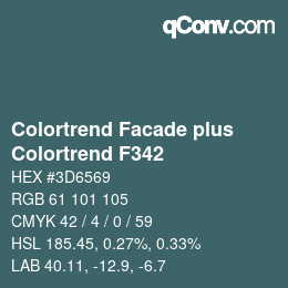 Color code: Colortrend Facade plus - Colortrend F342 | qconv.com