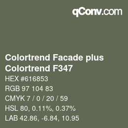 Color code: Colortrend Facade plus - Colortrend F347 | qconv.com - big