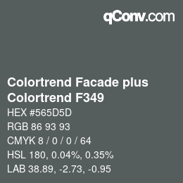 Farbcode: Colortrend Facade plus - Colortrend F349 | qconv.com