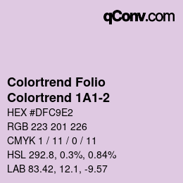 Código de color: Colortrend Folio - Colortrend 1A1-2 | qconv.com