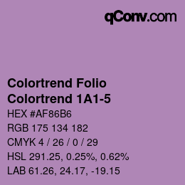 Farbcode: Colortrend Folio - Colortrend 1A1-5 | qconv.com