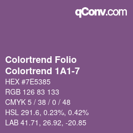 カラーコード: Colortrend Folio - Colortrend 1A1-7 | qconv.com