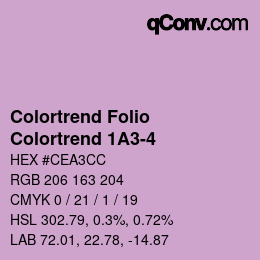 Farbcode: Colortrend Folio - Colortrend 1A3-4 | qconv.com