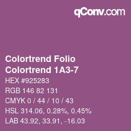 Farbcode: Colortrend Folio - Colortrend 1A3-7 | qconv.com