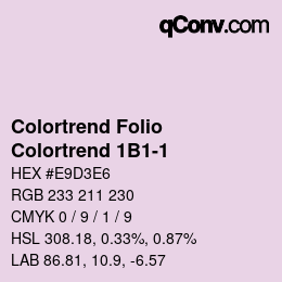 Código de color: Colortrend Folio - Colortrend 1B1-1 | qconv.com