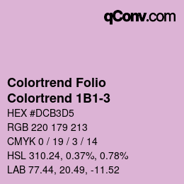 Farbcode: Colortrend Folio - Colortrend 1B1-3 | qconv.com