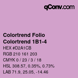 Farbcode: Colortrend Folio - Colortrend 1B1-4 | qconv.com