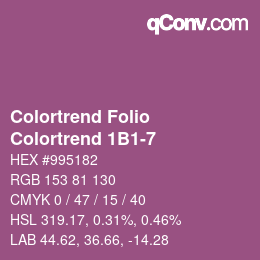 Farbcode: Colortrend Folio - Colortrend 1B1-7 | qconv.com