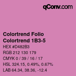 Farbcode: Colortrend Folio - Colortrend 1B3-5 | qconv.com