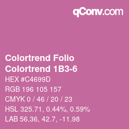 カラーコード: Colortrend Folio - Colortrend 1B3-6 | qconv.com