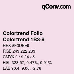 Código de color: Colortrend Folio - Colortrend 1B3-8 | qconv.com