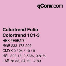 カラーコード: Colortrend Folio - Colortrend 1C1-3 | qconv.com