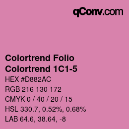 Farbcode: Colortrend Folio - Colortrend 1C1-5 | qconv.com