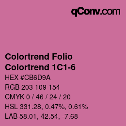 カラーコード: Colortrend Folio - Colortrend 1C1-6 | qconv.com