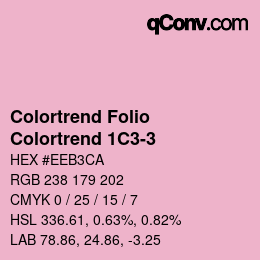 カラーコード: Colortrend Folio - Colortrend 1C3-3 | qconv.com