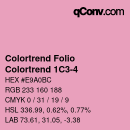 Código de color: Colortrend Folio - Colortrend 1C3-4 | qconv.com