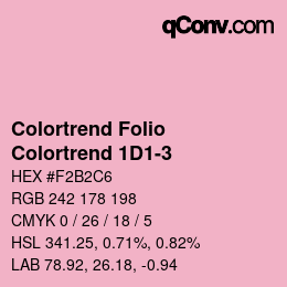 カラーコード: Colortrend Folio - Colortrend 1D1-3 | qconv.com