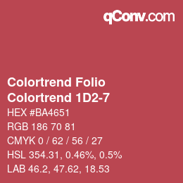 カラーコード: Colortrend Folio - Colortrend 1D2-7 | qconv.com