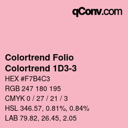 カラーコード: Colortrend Folio - Colortrend 1D3-3 | qconv.com