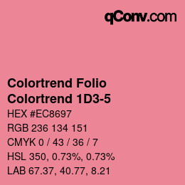 Farbcode: Colortrend Folio - Colortrend 1D3-5 | qconv.com