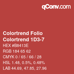 カラーコード: Colortrend Folio - Colortrend 1D3-7 | qconv.com