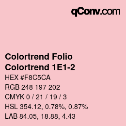 Farbcode: Colortrend Folio - Colortrend 1E1-2 | qconv.com