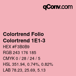 カラーコード: Colortrend Folio - Colortrend 1E1-3 | qconv.com