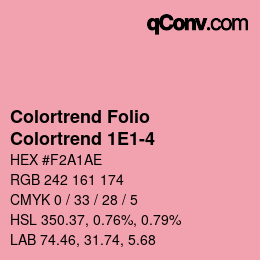 Farbcode: Colortrend Folio - Colortrend 1E1-4 | qconv.com