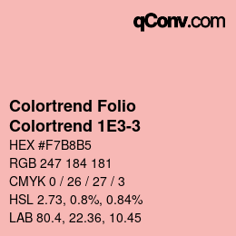 カラーコード: Colortrend Folio - Colortrend 1E3-3 | qconv.com