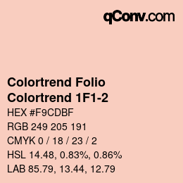 Farbcode: Colortrend Folio - Colortrend 1F1-2 | qconv.com