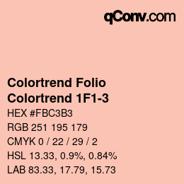 カラーコード: Colortrend Folio - Colortrend 1F1-3 | qconv.com