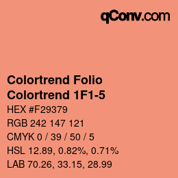 Farbcode: Colortrend Folio - Colortrend 1F1-5 | qconv.com