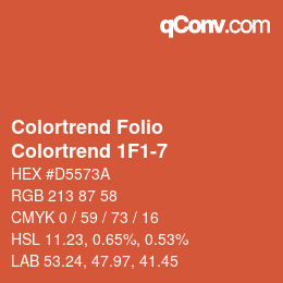 Farbcode: Colortrend Folio - Colortrend 1F1-7 | qconv.com