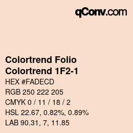 カラーコード: Colortrend Folio - Colortrend 1F2-1 | qconv.com