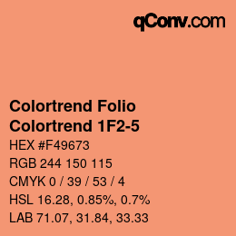 カラーコード: Colortrend Folio - Colortrend 1F2-5 | qconv.com