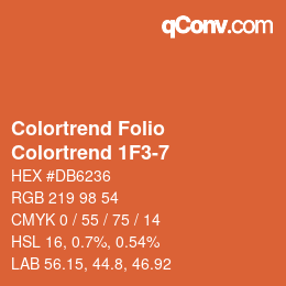 カラーコード: Colortrend Folio - Colortrend 1F3-7 | qconv.com
