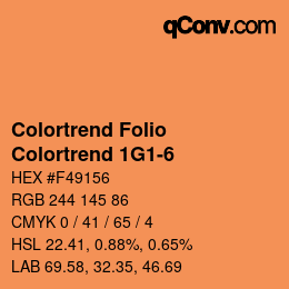 カラーコード: Colortrend Folio - Colortrend 1G1-6 | qconv.com
