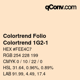 カラーコード: Colortrend Folio - Colortrend 1G2-1 | qconv.com
